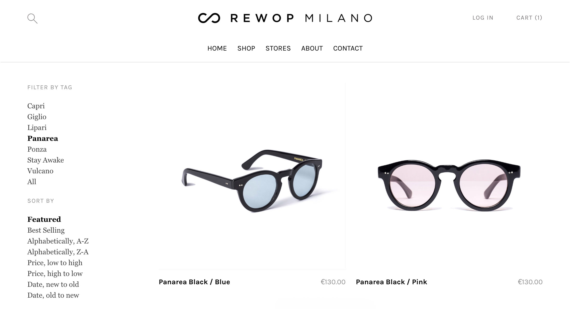 Pagina catalogo di Rewop Milano